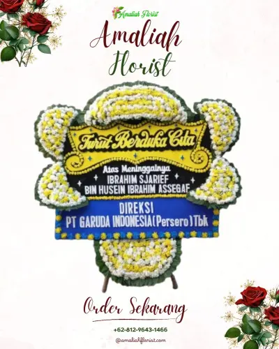 Papan Bunga Duka kebun bunga