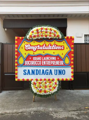 Papan Bunga Opening kebun bunga