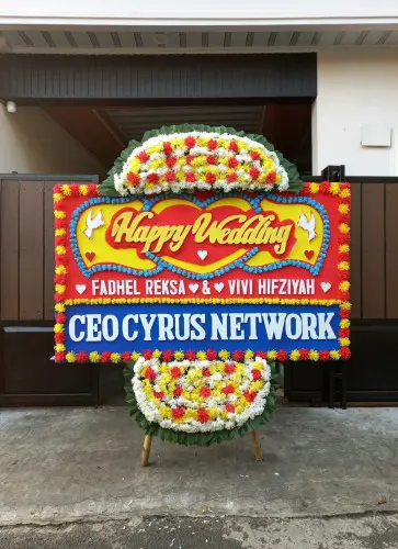 Papan Bunga Pernikahan kebun bunga