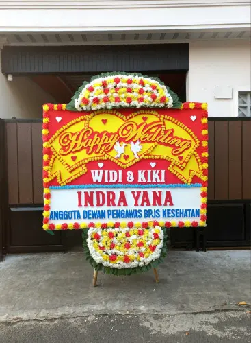 Papan Bunga Pernikahan kebun bunga
